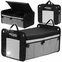 SKŁADANY ORGANIZER SAMOCHODOWY 60x37x32cm 4xKIESZENIE 3xPRZEGRODY