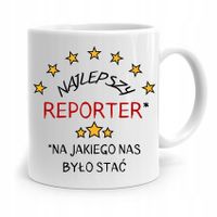Kubek Dziennikarza Reportera Najlepszy Reporter Z Nadrukiem Ze Zdjęciem