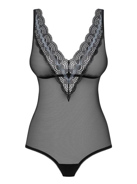 Czarne body 869-TED-1 S/M. Prześwitujące. zdjęcie 3