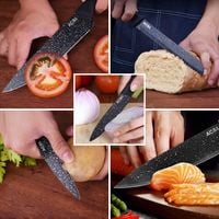 Zestaw noży kuchennych + obieraczka Komplet 6szt