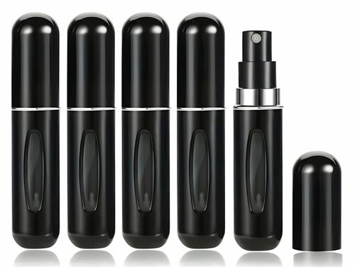 Atomizery podróżne do perfum wielokrotnego użytku 5x 5ml czarne na Arena.pl