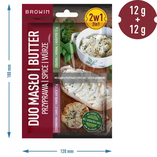 Przyprawa do masła ziołowego czosnkowego 2 w 1 na Arena.pl