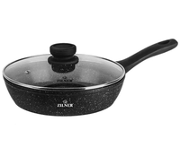 Patelnia głęboka 28cm z pokrywką marmurowa 3,2L