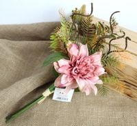 bukiet dalia 40 cm z dodatkami (główka 14 cm) różowy wf-106a