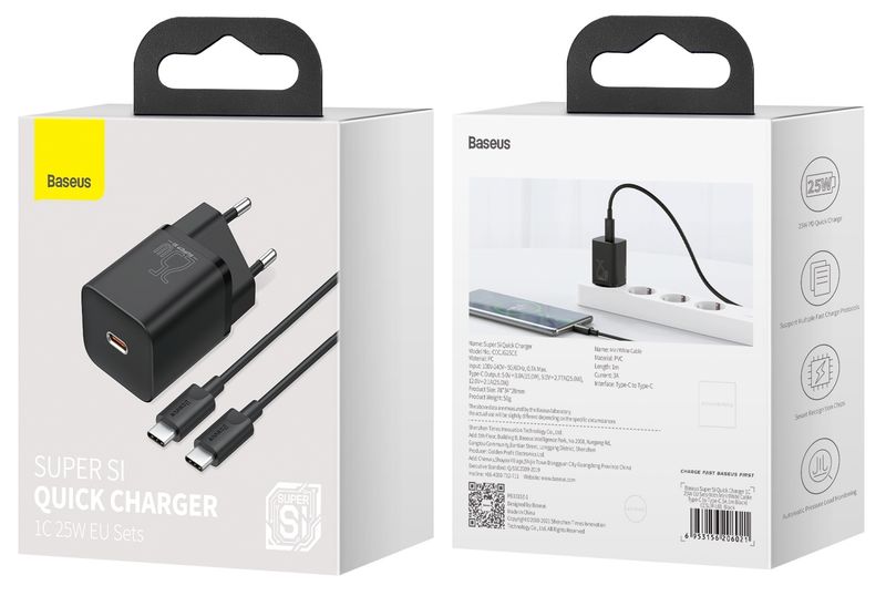 Baseus ładowarka sieciowa 25W USB-C kabel zdjęcie 15