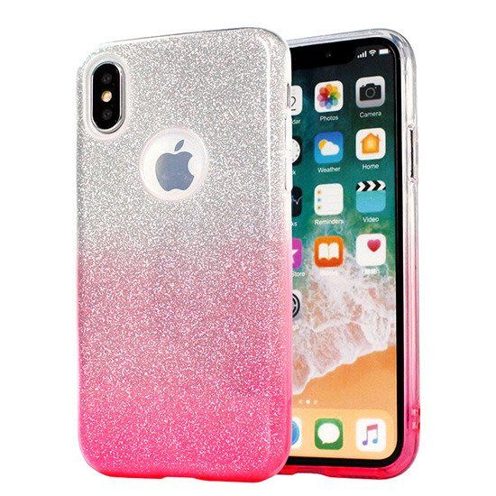 Etui brokatowe Blink do iPhone XS MAX różowy zdjęcie 1