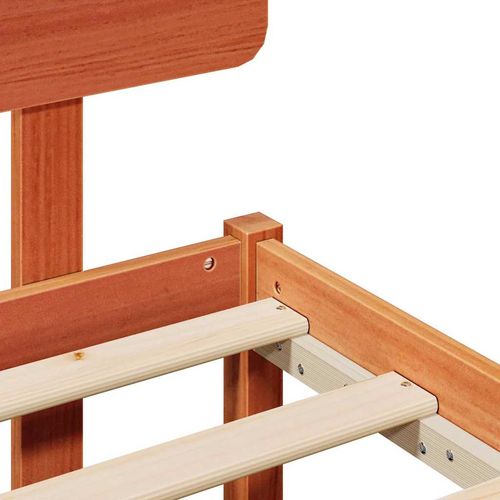 Ramka łóżka Woskowy Brąz 100 x 200 cm Lite drewno sosnowe na Arena.pl