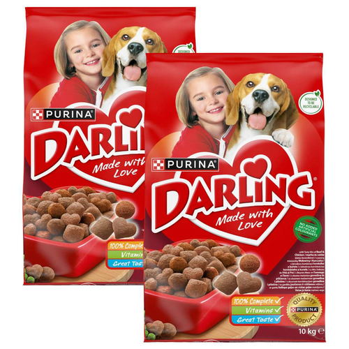 Darling Karma dla dorosłych psów z wołowiną i kurczakiem 10 kg x 2 sztuki na Arena.pl