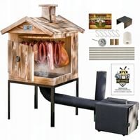 WĘDZARNIA DREWNIANA OGRODOWA Z PALENISKIEM 2XL KOMPLETNY ZESTAW