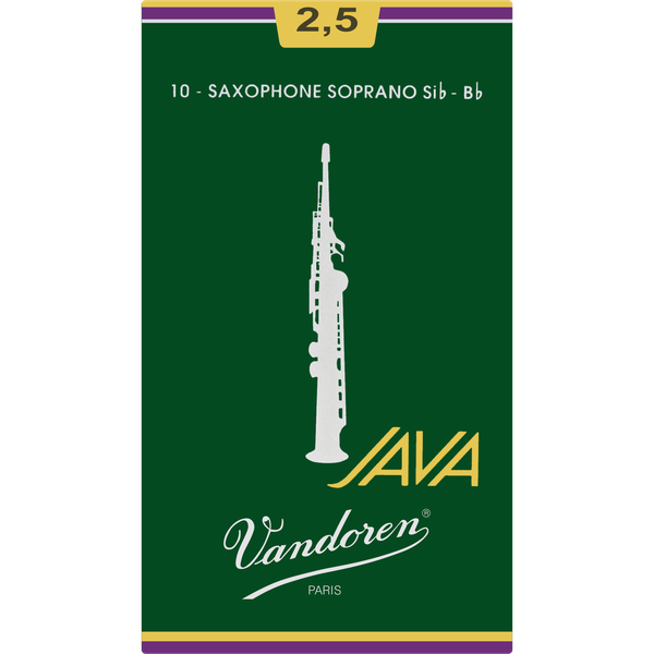 Stroik saksofon sopranowy sopran 2,5 Vandoren JAVA SR3025 1 szt. zdjęcie 5