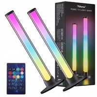 LISTWA GAMINGOWA LED ZESTAW LAMP STOJĄCYCH DO TELEWIZORA PODŚWIETLENIE 2szt
