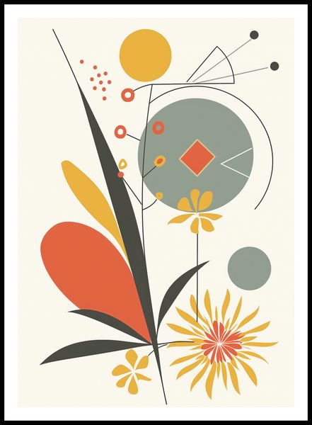 Plakat 64x90cm Geometryczny Ogród zdjęcie 3