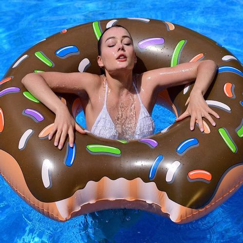 KOŁO DMUCHANE DONUT BRĄZOWE PLAŻOWE PĄCZEK na Arena.pl