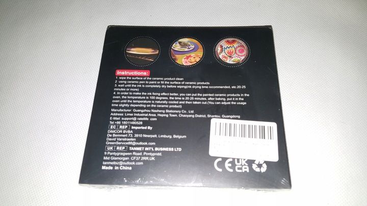 Pisaki do malowania ceramiki 12 kolorów RATEL zdjęcie 3