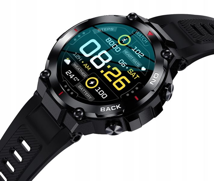 Smartwatch niktrade 206475666 czarny zdjęcie 2