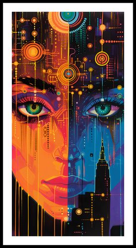 Plakat 50x100cm Cyfrowa Psyche na Arena.pl