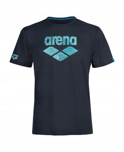 Koszulka T-shirt sportowy casual męski damski Arena Logo Navy R.S na Arena.pl