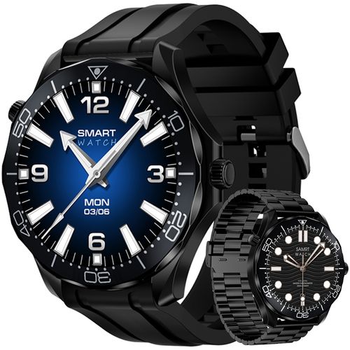 Smartwatch Veltori VT150-1 Czarny Pasek Silikonowy + Czarna Bransoleta na Arena.pl