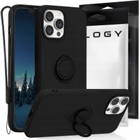 2 x Etui silikonowe Ring Ultra Slim Alogy do Apple iPhone 13 Pro Max Czarne