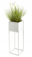 Kwietnik nowoczesny skrzynia 70 cm biały LOFT