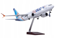 MODEL SAMOLOTU BOEING 737 FLY DUBAI KOLEKCJONERSKA REPLIKA 47CM 1:130