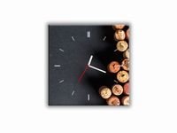 ZEGAR SZKLANY KWADRATOWY - Korki