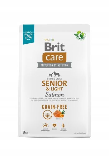 BRIT CARE Dog Grain-free Senior & Light Salmon 3kg na Arena.pl