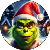 Opłatek na tort GRINCH Świąt Nie Będzie Postać Boże Narodzenie Mikołaj