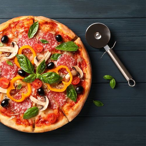 Nóż do pizzy stalowy okrągły 21 cm na Arena.pl