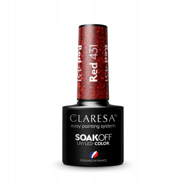 CLARESA LAKIER HYBRYDOWY RED 431 zdjęcie 1