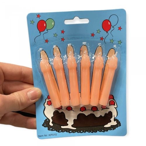 świeczki party penis candles 6pcs pack flesh na Arena.pl