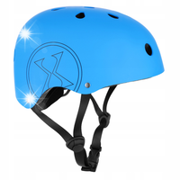 Kask Niebieski Sportowy dla Dorosłych Rowerowy na Rolki Regulowany 58-61