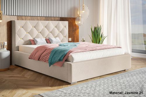 Łóżko tapicerowane LUX 17 140x200 stelaż pojemnik na Arena.pl