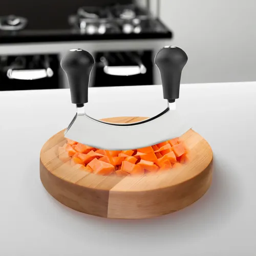 SIEKACZ DO ZIÓŁ STALOWY NOŻYK Z OSTRZEM DO KROJENIA NATKI 14CM na Arena.pl