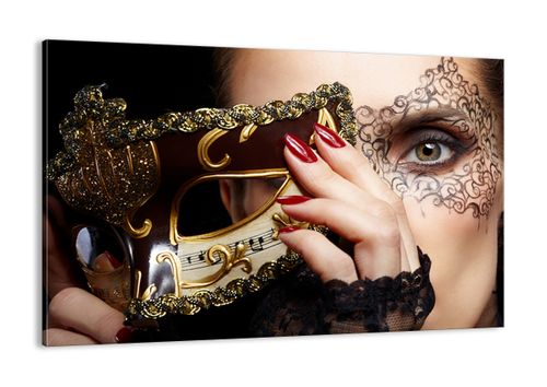 Obraz Na Płótnie - Kobieta Maska  - 120X80 Cm - Aa120X80-2680 na Arena.pl