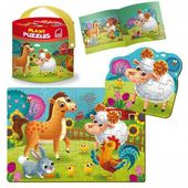 Puzzle Edukacyjne Maxi 2W1 Farma Rk1080-01
