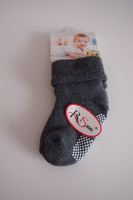 SKARPETY DZIECIĘCE FROTA GŁADKIE ABS 0-24 miesiące grafitowy