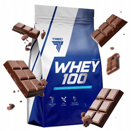 PYSZNE BIAŁKO WPC Trec Whey 100 700g PROTEINY NA MASĘ MIĘŚNIE DO TRENINGU na Arena.pl
