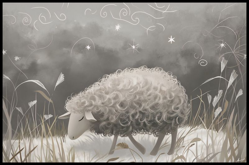 Plakat 91,5x60cm Bujna Owca zdjęcie 2