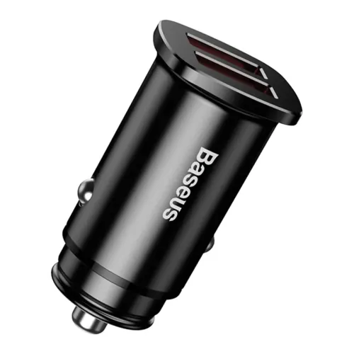 ładowarka samochodowa baseus square 2xusb qc3.0 5a 30w (czarna) na Arena.pl