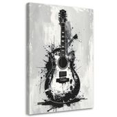 Obraz do salonu biura restauracji klubu muzycznego, Gitara