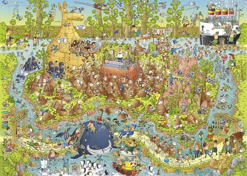 Puzzle 1000 elementów - Funky Zoo, Australia na Arena.pl