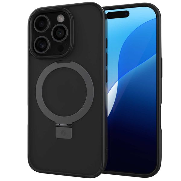 Spacecase Ring Pro Mag Iphone 16 Pro Black zdjęcie 5