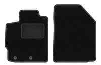 Dywaniki przednie welurowe do: Toyota Yaris II 2005-2011 hatchback czarne
