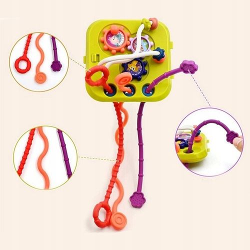 SENSORYCZNA EDUKACYJNA KOSTKA AKTYWNOŚCI DLA NIEMOWLĄT WOOPIE BABY na Arena.pl