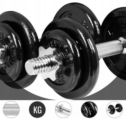 2x 10 kg hantle żeliwne 30 mm walizka futerał etui na Arena.pl