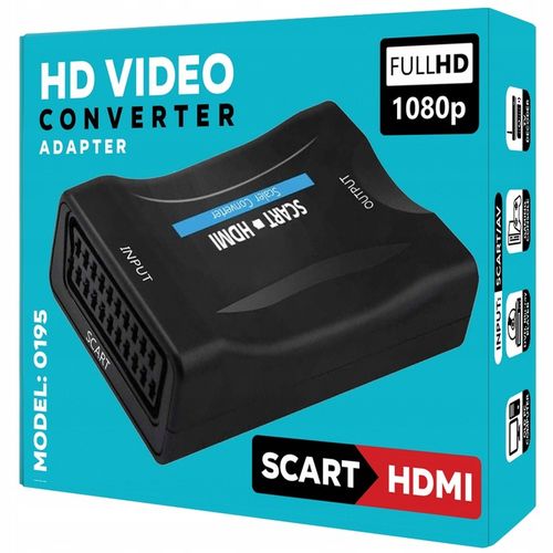 ADAPTER KONWERTER SCART DO NA HDMI AV EURO HD na Arena.pl
