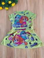 Sukienka bawełniana psi patrol neon r.1-2 lata