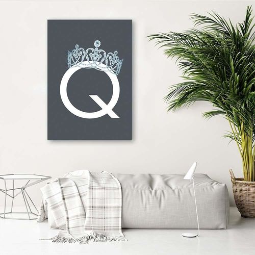 Deco Panel, Litera Q jak queen 50x70 na Arena.pl