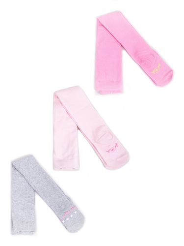 Rajstopy dziewczęce bawełniane we wzory 3PAK  68-74 YOCLUB na Arena.pl